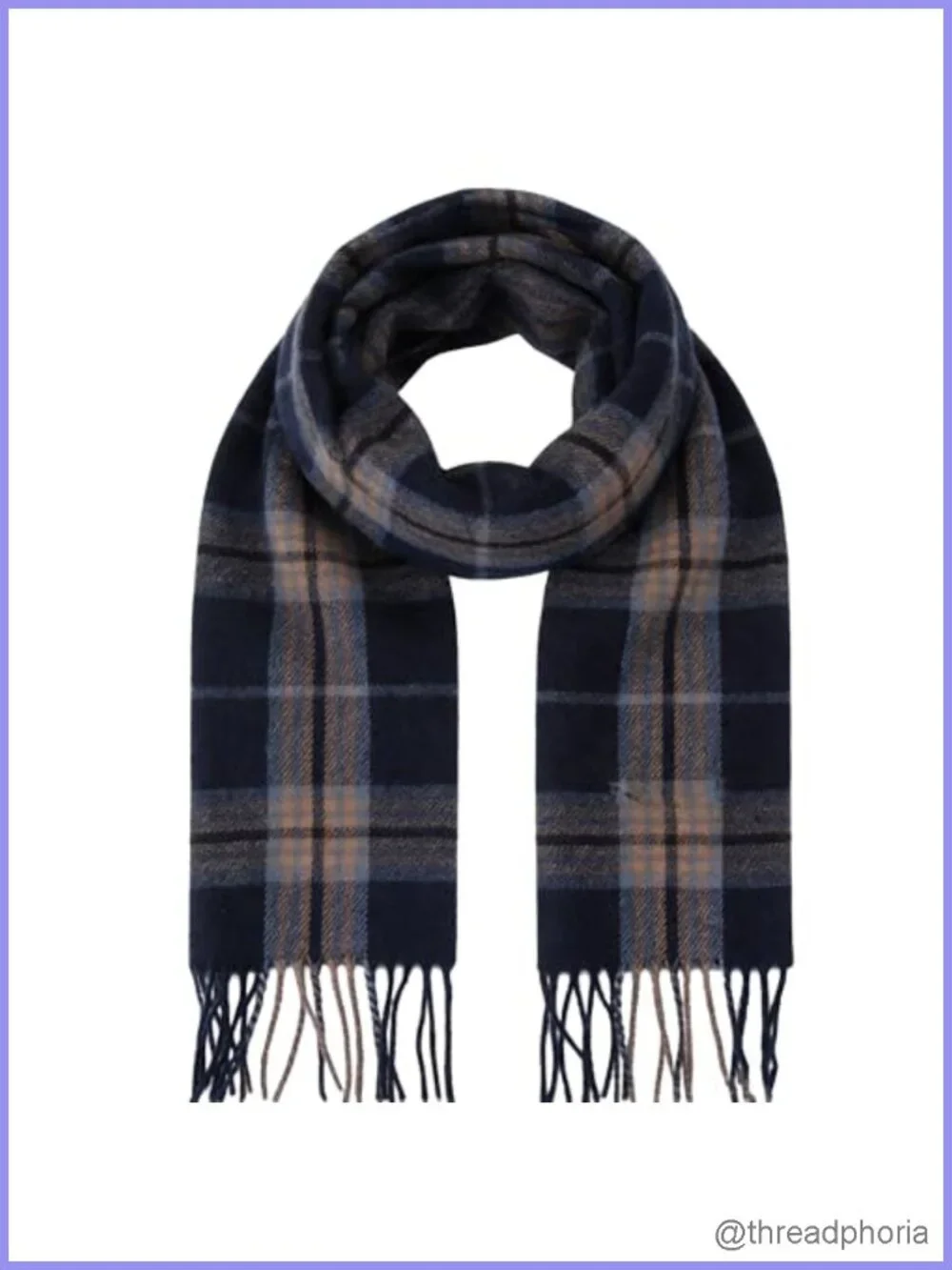 Unisex Tartan Plaid Scarf Narrow Long 100% Soft Polyester Blend Winter Warm